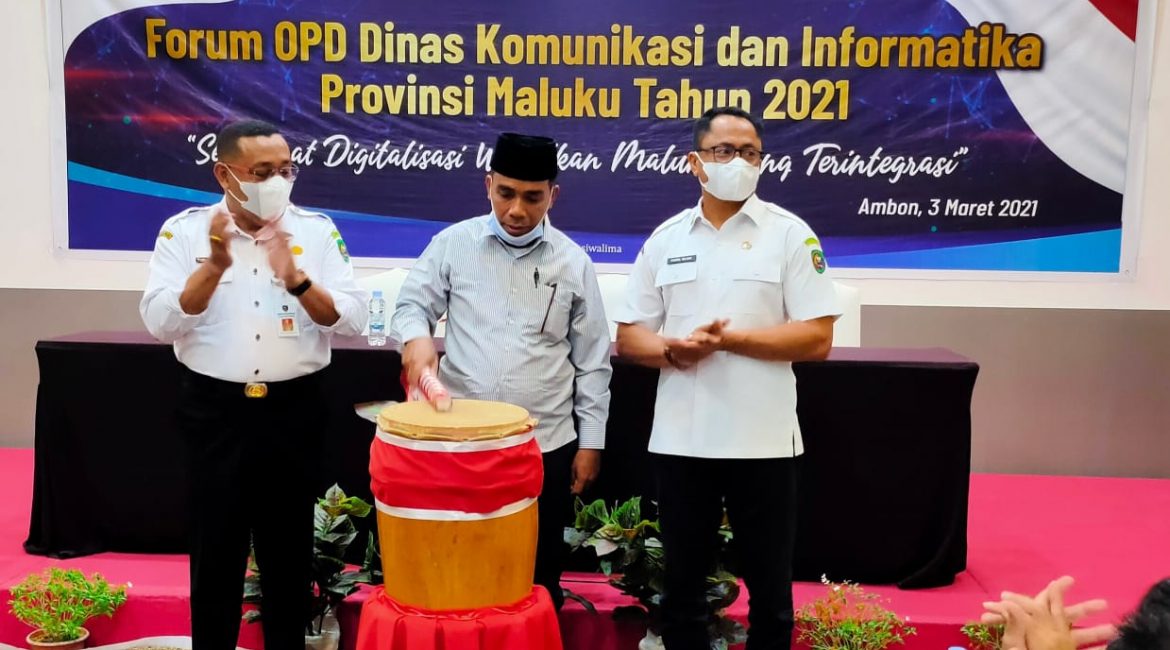 Bertemakan Semangat Digitalisasi Wujudkan Maluku yang Terintegrasi, Diskominfo Maluku Gelar Forum OPD Tahun 2021