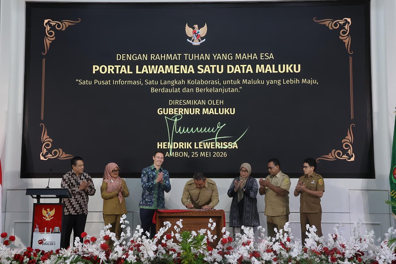 Pemerintah Provinsi Maluku Meluncurkan Portal Lawamena Satu Data Maluku